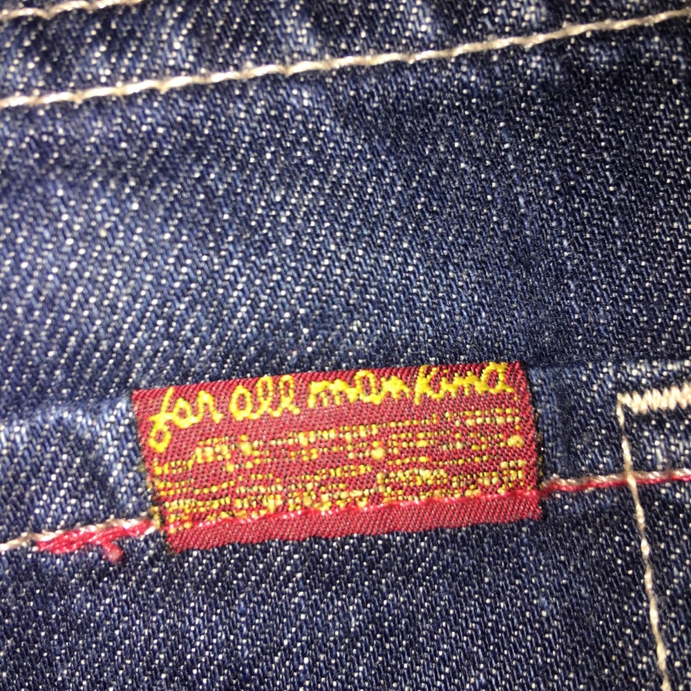 7 for all mankind jean skirt